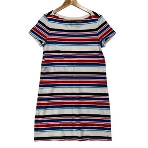 Tommy Hilfiger | Women's Large Striped Boat‎ Neck Short Sleeve T-Shirt Dress